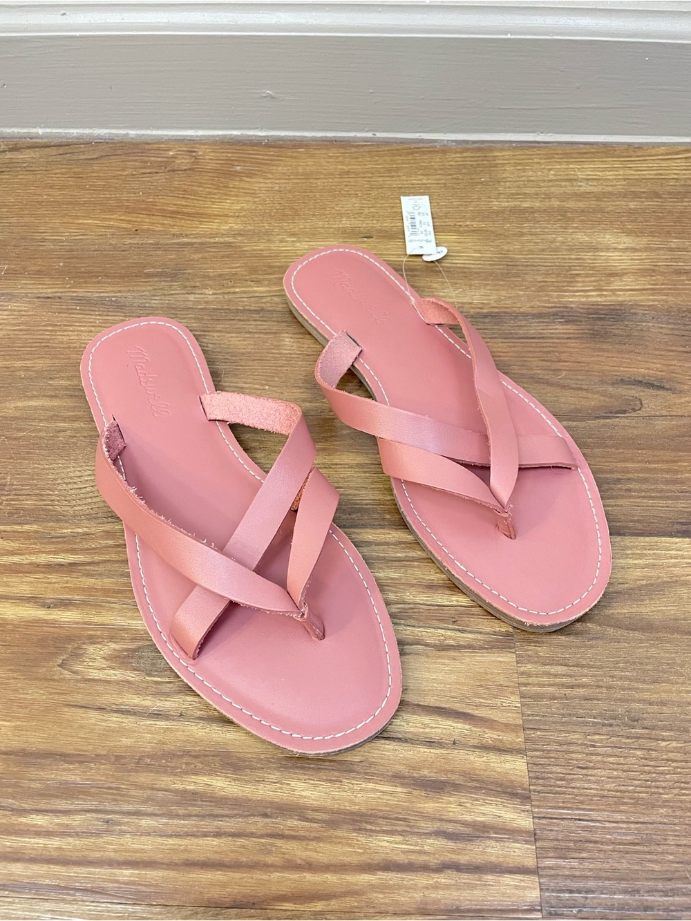 NEW Madewell The Boardwalk Risa Flip Flop in Rose Dust - Picture 2 of 6